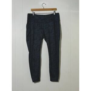 Mondetta Camo Navy High-Waisted Leggings Full-Length Women's Activewear Size XL